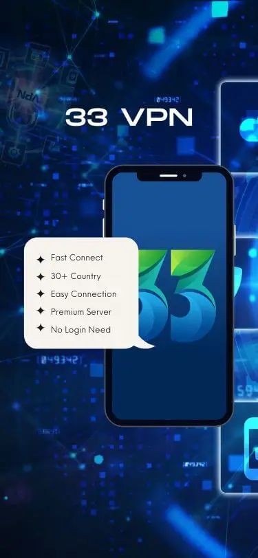 Screenshot of the 33 VPN Proxy app