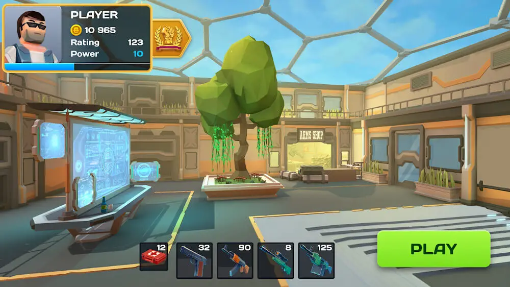 Screenshot of the 4 GUNS game