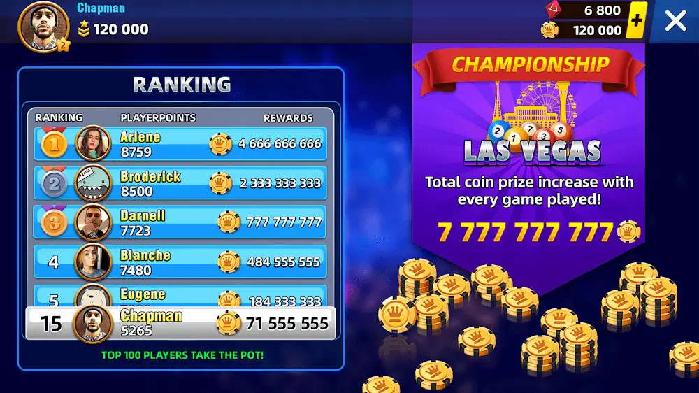 Screenshot of the 8 Ball Blitz game