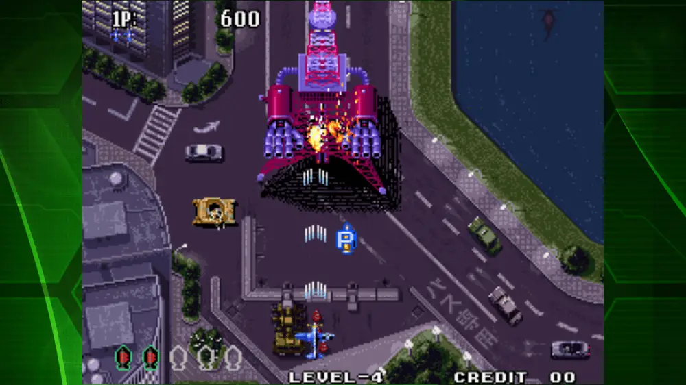 Screenshot of the AERO FIGHTERS 3 ACA NEOGEO game