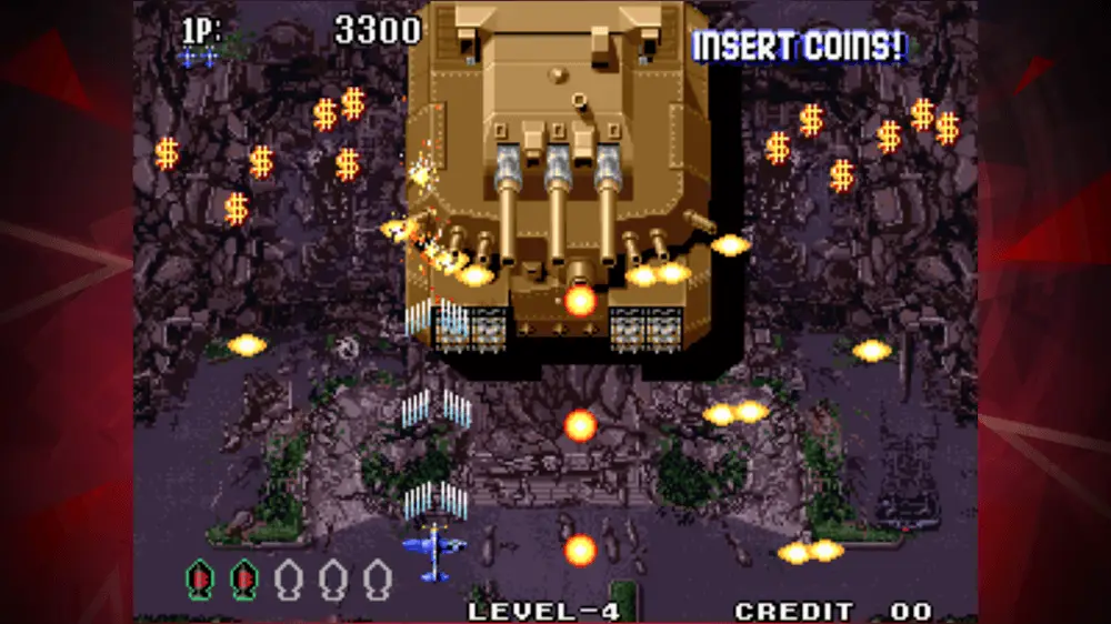 Screenshot of the AERO FIGHTERS 3 ACA NEOGEO game