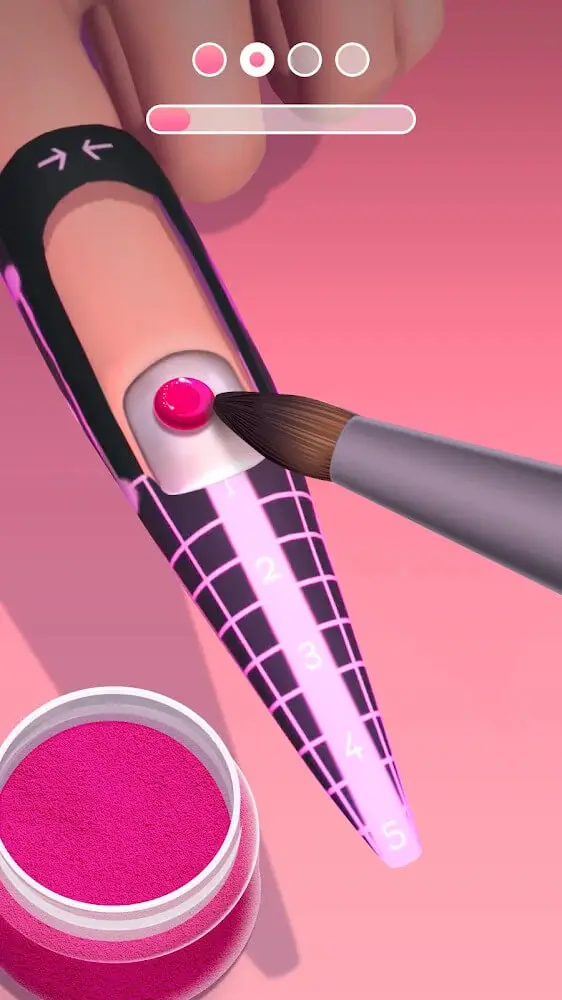 Screenshot of the Acrylic Nails! app