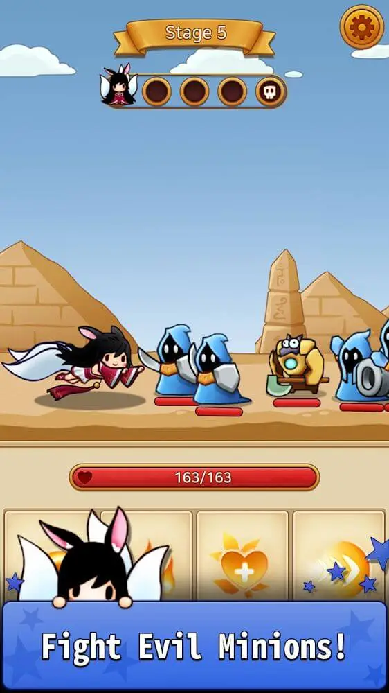 Screenshot of the Ahri RPG: Poro Farm app