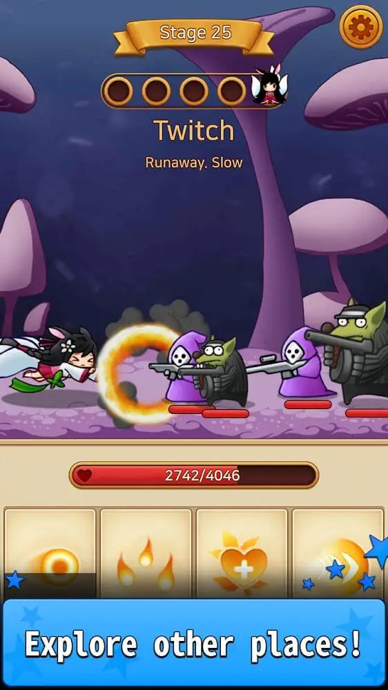 Screenshot of the Ahri RPG: Poro Farm app