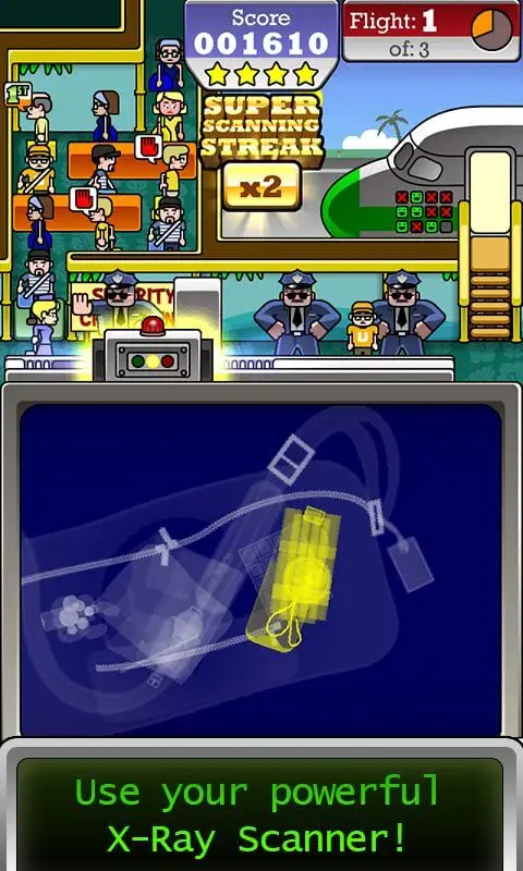 Screenshot of the Airport Scanner app