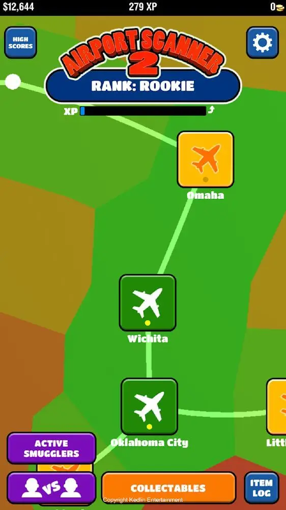 Screenshot of the Airport Scanner 2 app