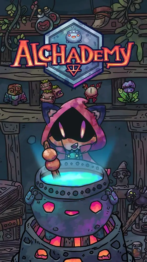 Screenshot of the Alchademy app