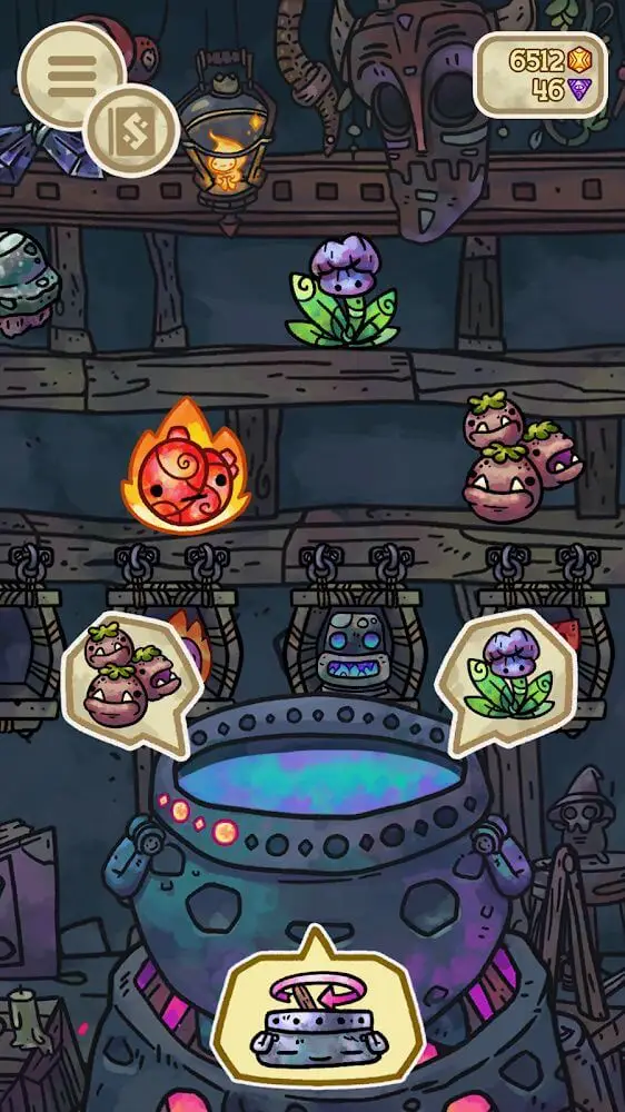 Screenshot of the Alchademy app