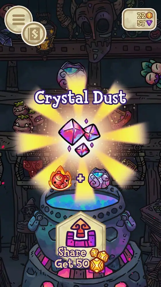 Screenshot of the Alchademy app
