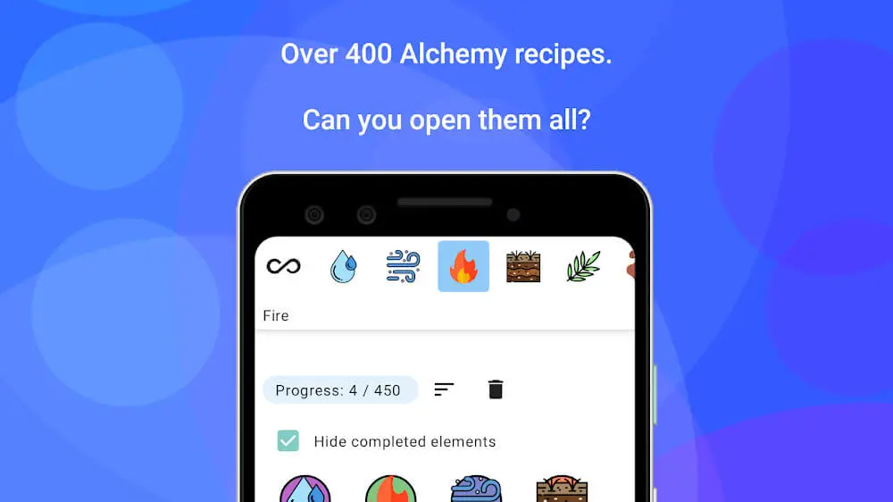 Screenshot of the Alchemy Merge game