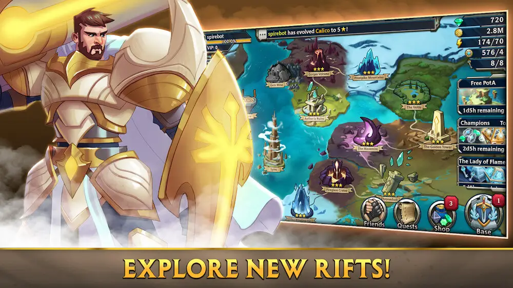 Screenshot of the Alliance: Heroes of the Spire game