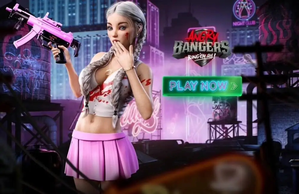 Screenshot of the Angry Bangers game