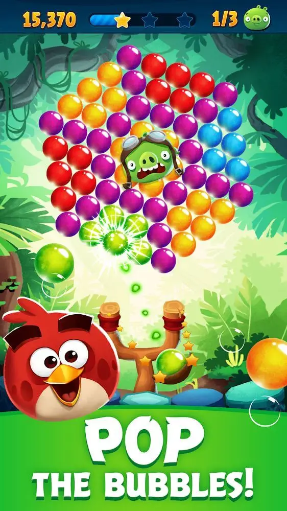 Screenshot of the Angry Birds POP Bubble Shooter app
