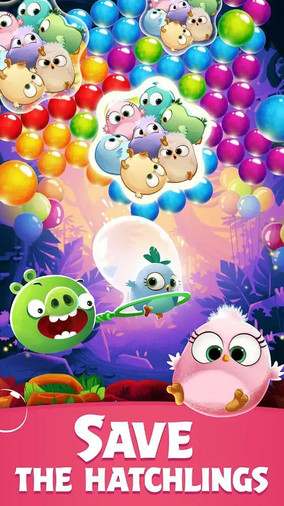 Screenshot of the Angry Birds POP Bubble Shooter app
