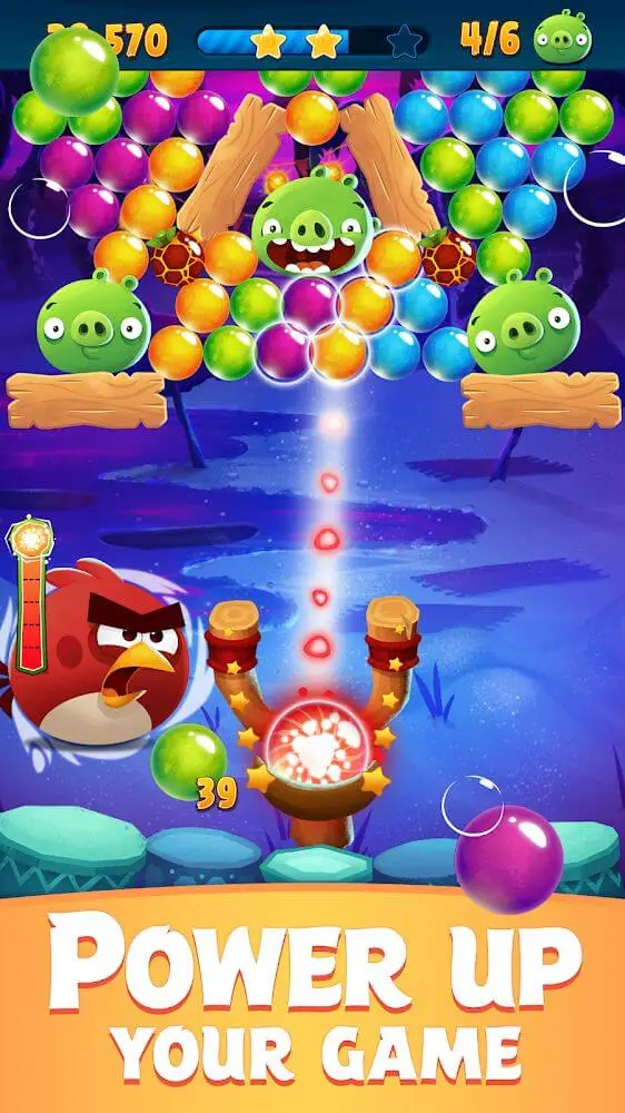 Screenshot of the Angry Birds POP Bubble Shooter app