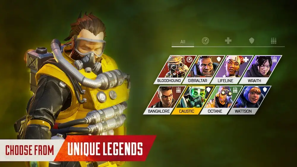 Screenshot of the Apex Legends Mobile game