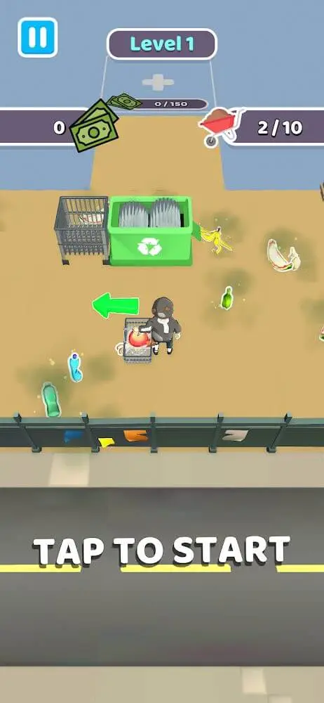 Screenshot of the Arcade Homeless app