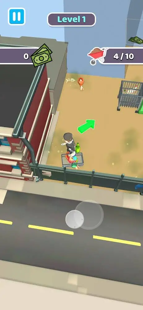 Screenshot of the Arcade Homeless app