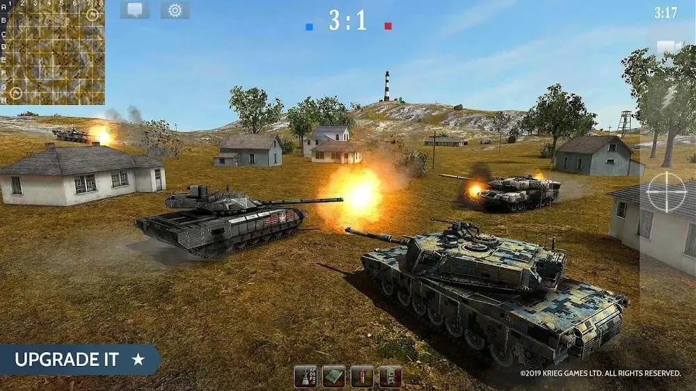 Screenshot of the Armored Aces game