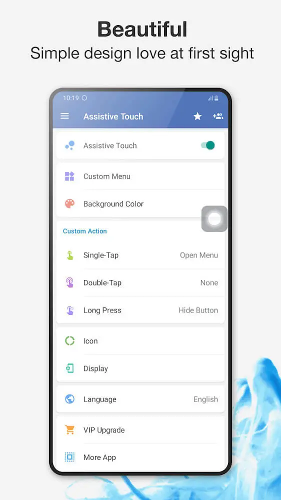 Screenshot of the Assistive Touch app
