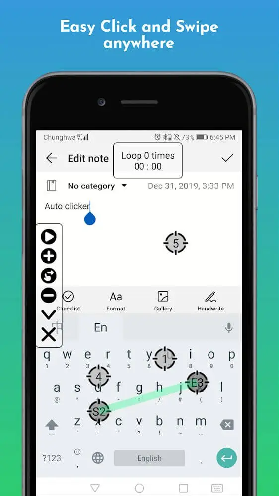 Screenshot of the Auto Clicker pro - Tapping app