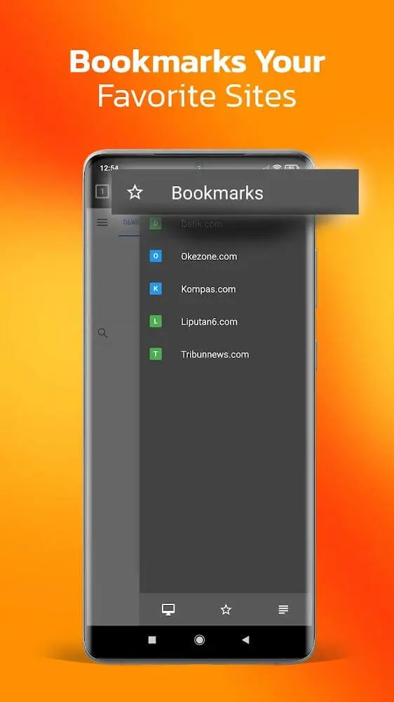 Screenshot of the Azka Browser PRO app