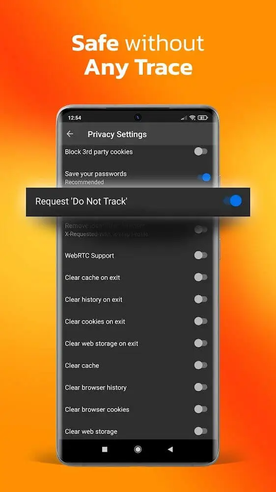 Screenshot of the Azka Browser PRO app
