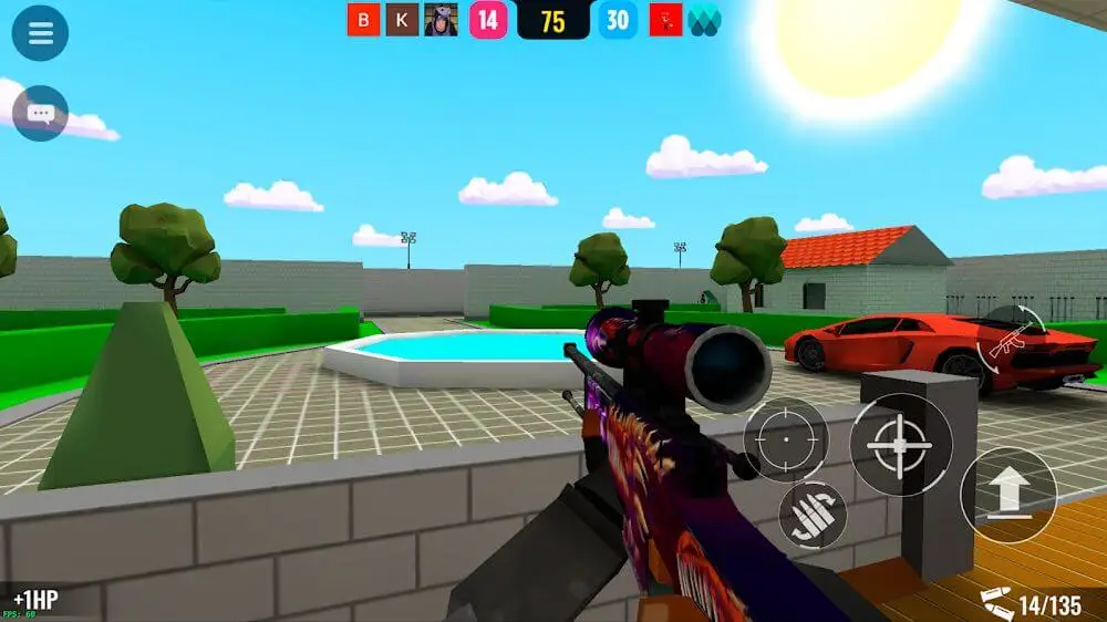 Screenshot of the BLOCKFIELD game