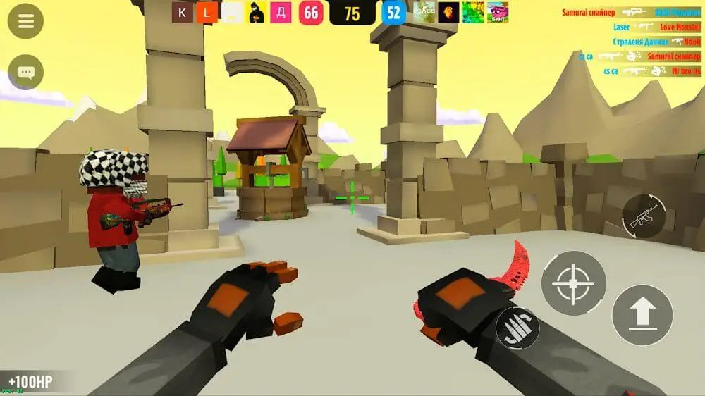 Screenshot of the BLOCKFIELD game