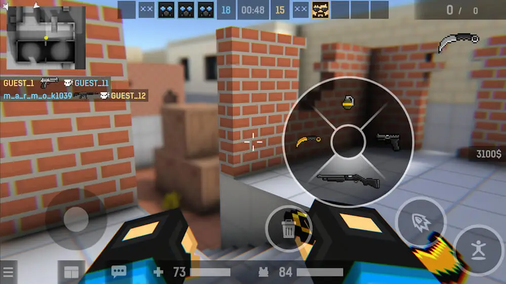 Screenshot of the BLOCKPOST Mobile game
