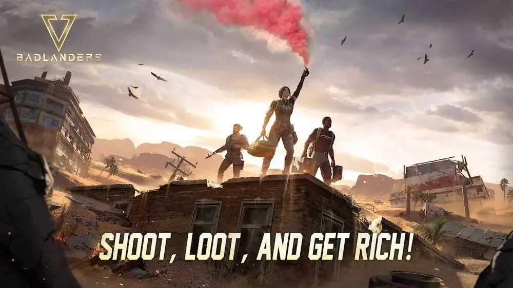 Screenshot of the Badlanders game
