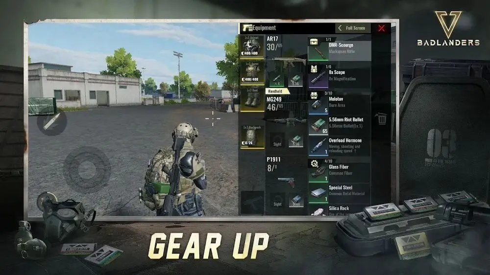 Screenshot of the Badlanders game
