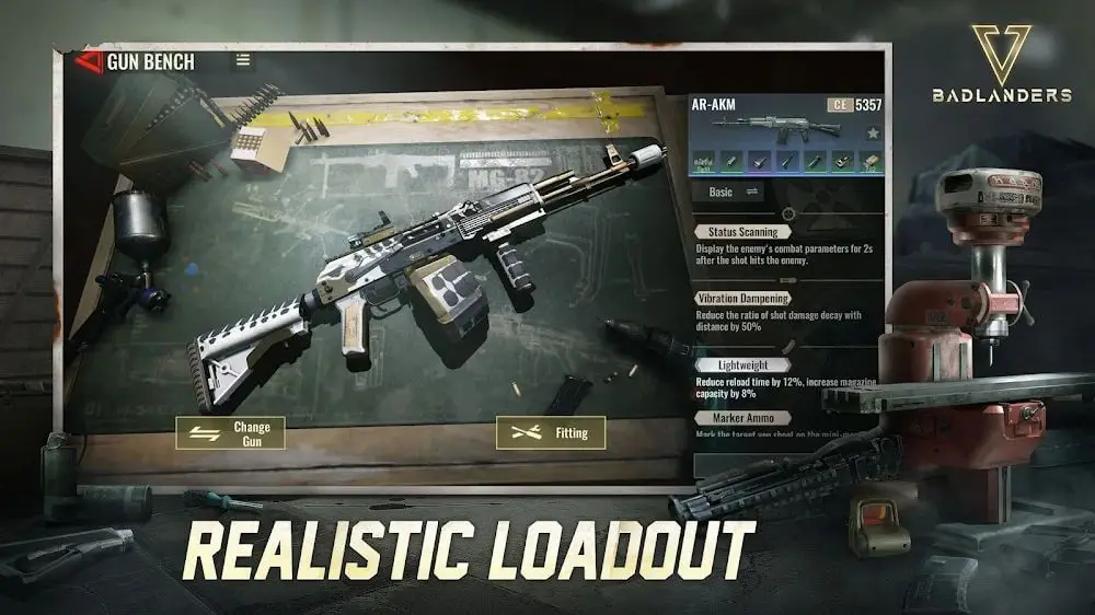 Screenshot of the Badlanders game