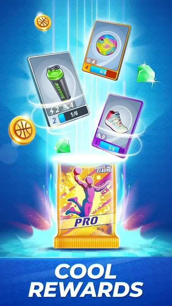 Screenshot of the Basket Clash app