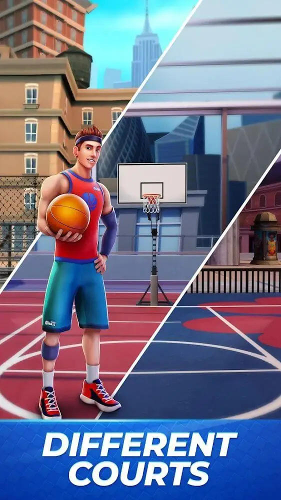 Screenshot of the Basket Clash app