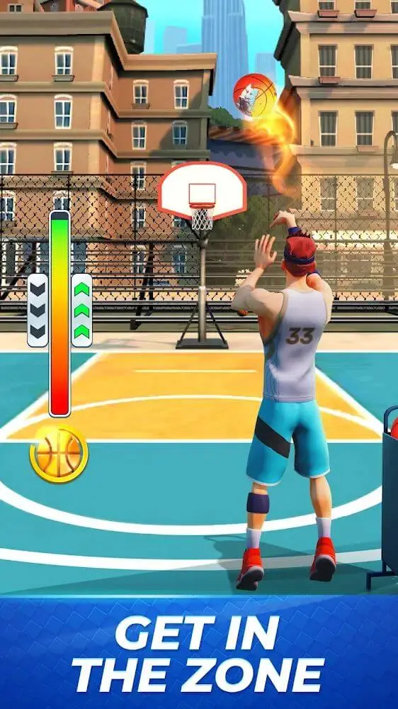 Screenshot of the Basket Clash app