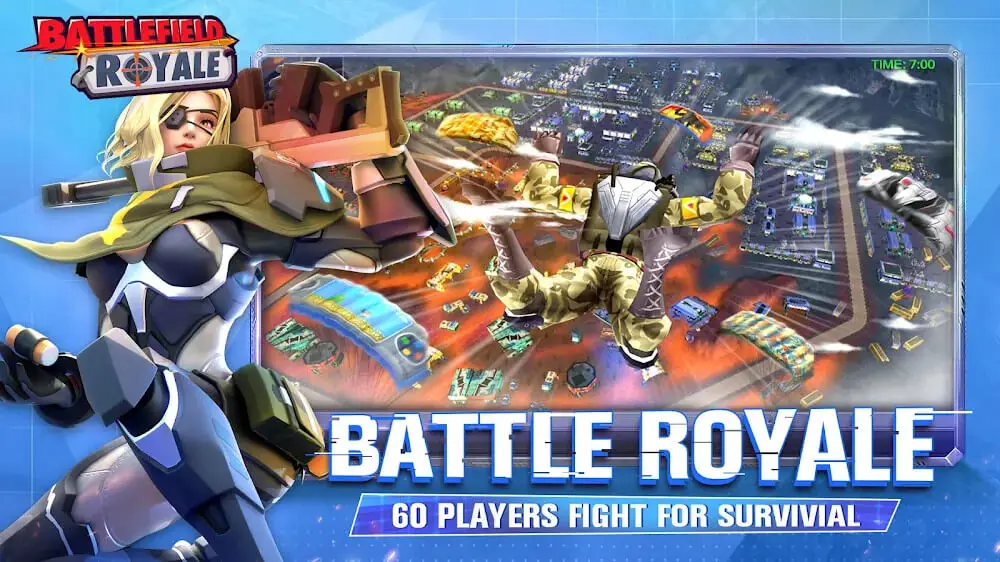 Screenshot of the Battlefield Royale game