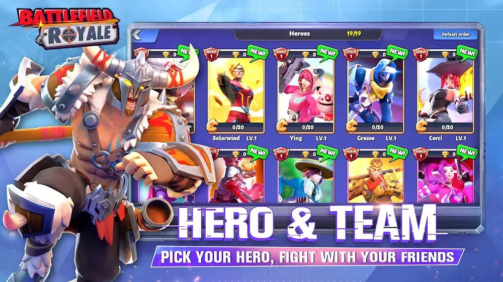 Screenshot of the Battlefield Royale game
