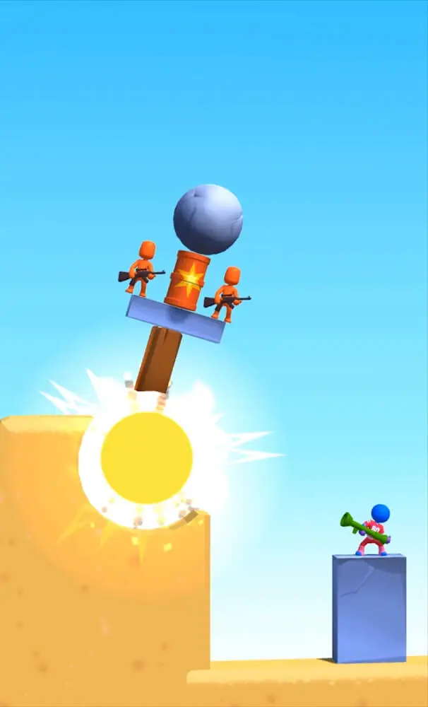 Screenshot of the Bazooka Boy app