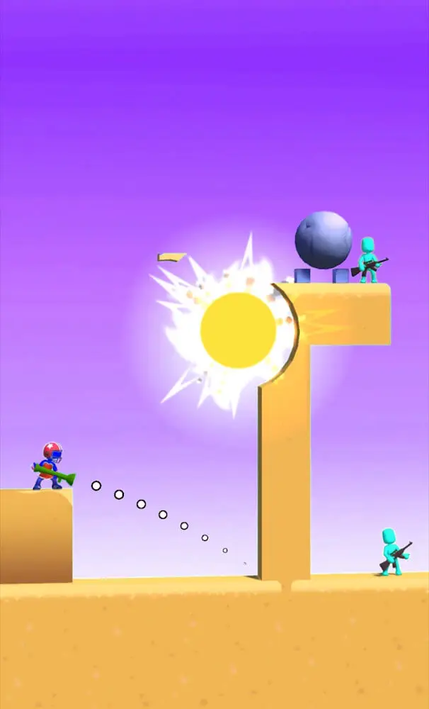 Screenshot of the Bazooka Boy app