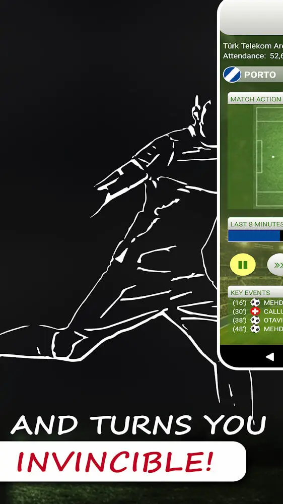 Screenshot of the Be the Manager 2022 app