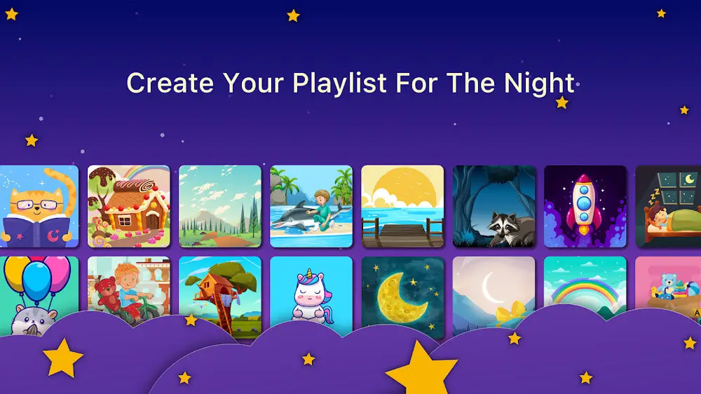 Screenshot of the Bedtime Stories game