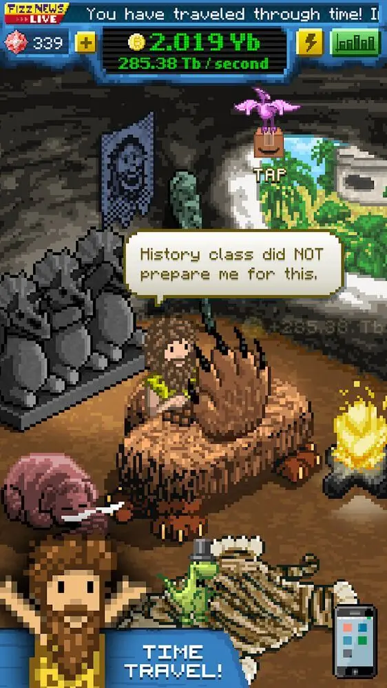 Screenshot of the Bitcoin Billionaire app