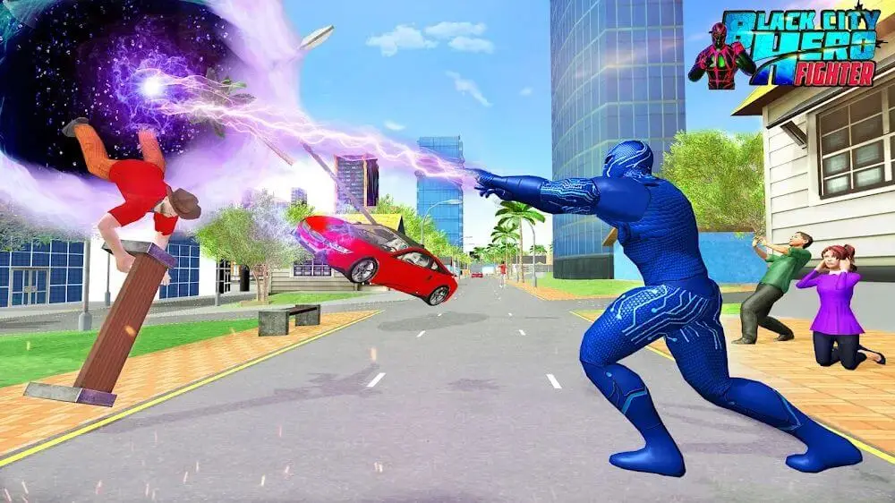 Screenshot of the Black Hole Hero Superhero Game game