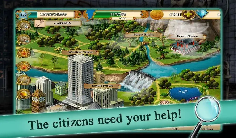 Screenshot of the Blackstone Mystery game