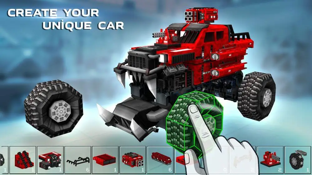 Screenshot of the Blocky Cars Online game