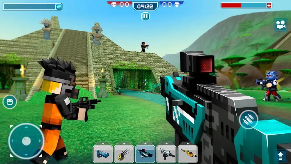 Screenshot of the Blocky Cars Online game