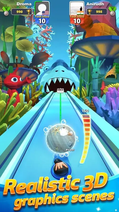 Screenshot of the Bowling Club app