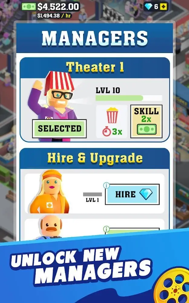 Screenshot of the Box Office Tycoon app