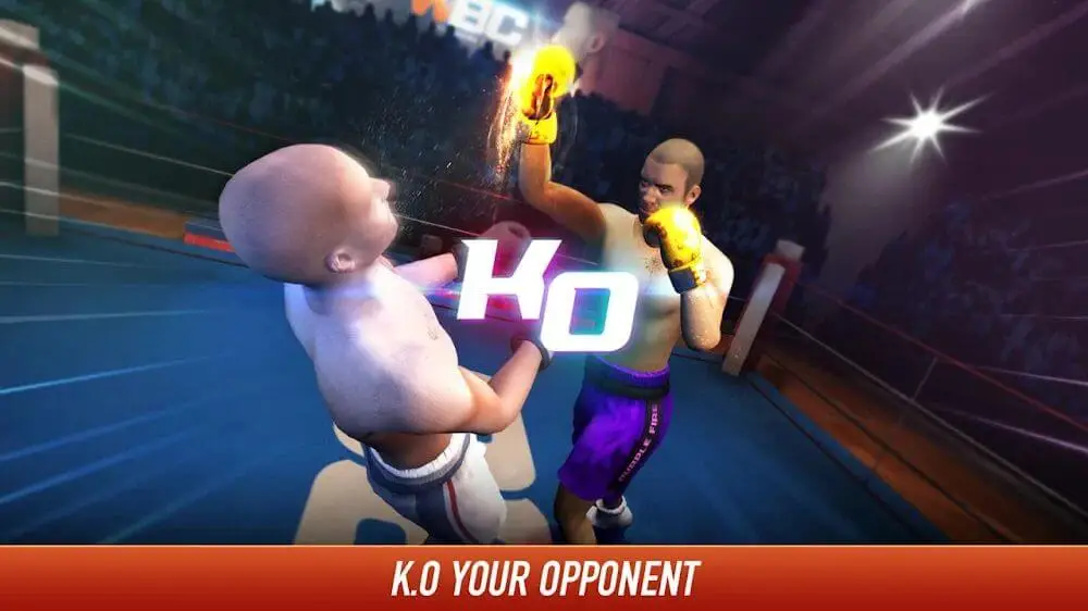 Screenshot of the Boxing King game